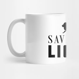 Lion - Save the lions Mug